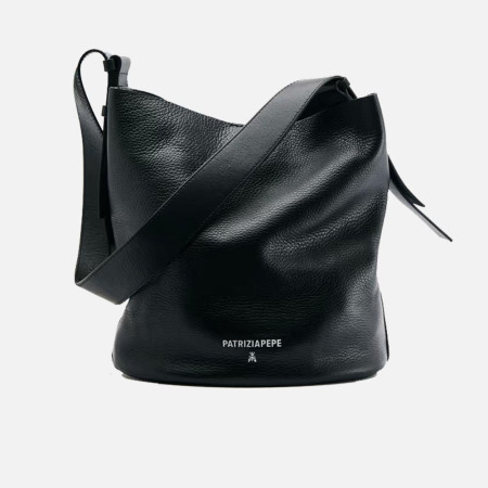 Borsa donna secchiello Patrizia Pepe Never Nero