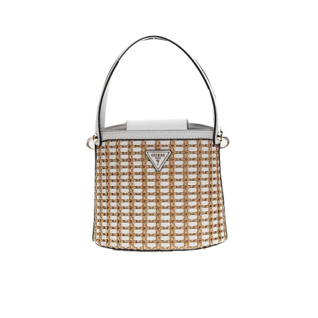 Borsa donna secchiello piccolo Atalia Guess HWWG9647030-Natural White Valigeria-it