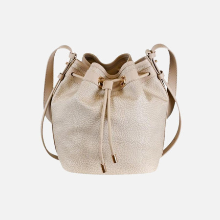 Borsa donna secchiello piccolo Borbonese Sabbia