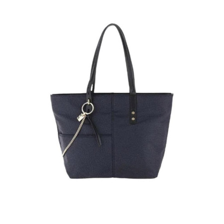 Borsa Donna Shopping Grande Ecosostenibile Borbonese Nero  Valigeria.it