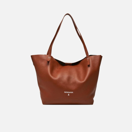 Borsa donna shopping grande Patrizia Pepe Never Cuoio