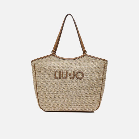 Borsa donna shopping Liu Jo Ferielle Naturale