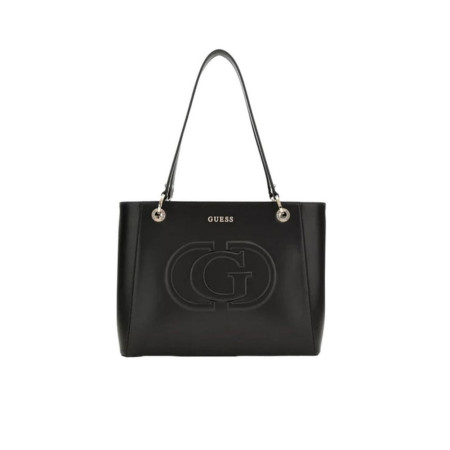 Borsa Donna Shopping Media Eco Mietta HWEVG951325-Guess Black Valigeria-it