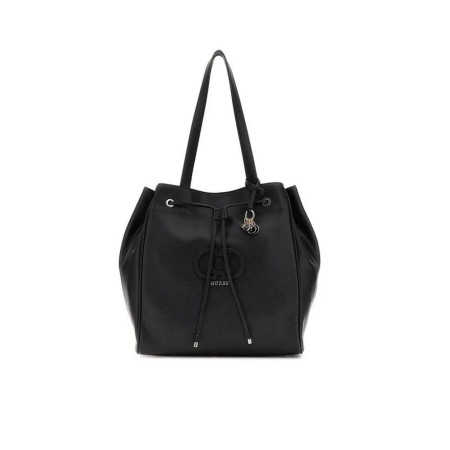 Borsa donna shopping media tipo secchiello Guess Calebra Black