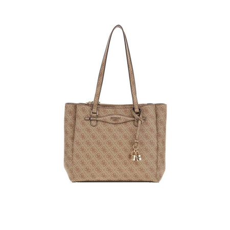 Borsa donna shopping media Guess Kathya Latte Logo