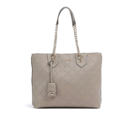 Borsa donna shopping media con catena Liu Jo Adonia Desert Taupe