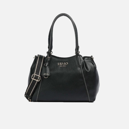 Borsa donna shopping media con tracolla Liu Jo Caliwen Nero