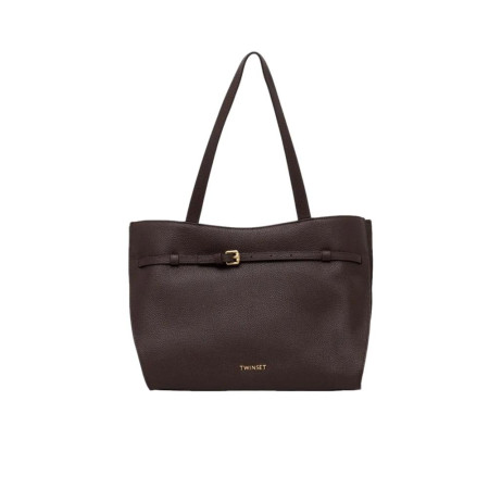Borsa Donna Shopping Media Twinset Coffee Chocolate  Valigeria.it