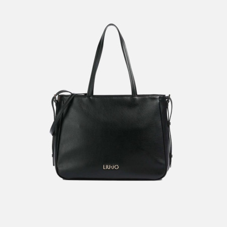 Borsa donna shopping quadrata Liu Jo Arezu Nero