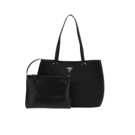 Borsa donna shopping quadrata Phaedra Guess HWWG9638230-Black Valigeria-it