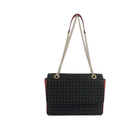 Borsa Donna Sotto Spalla Pollini Heritage Nero Rosso TE8405PP02Q1100B  Valigeria.it
