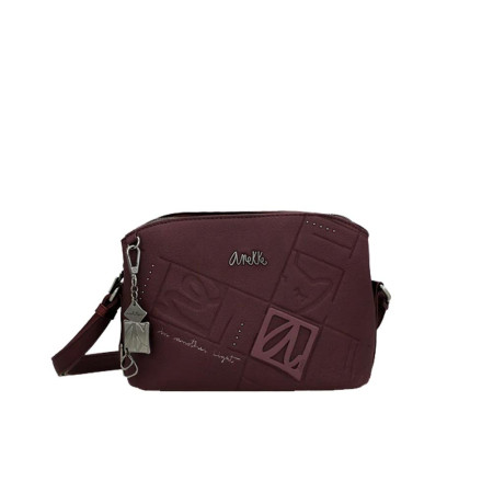 Borsa donna tracolla con zip sopra Anekke Evolution Multicolor