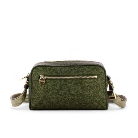 Borsa donna tracolla con zip superiore Borbonese Alloro