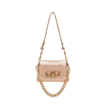 Borsa donna tracolla con catenella Lapuffy Liu Jo AA5269T037400178-Cipria Valigeria-it 