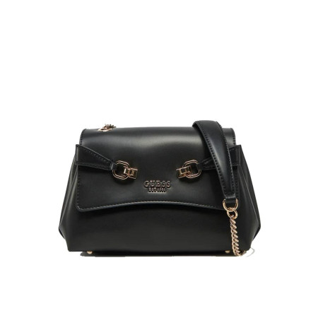 Borsa donna tracolla con catenella Lorelei Guess HWVG9639210-Black Valigeria-it