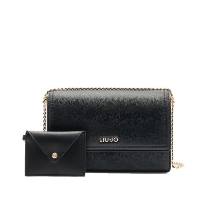 Borsa donna tracolla con patta Manh Liu Jo AA5158E005822222-Nero Valigeria-it 