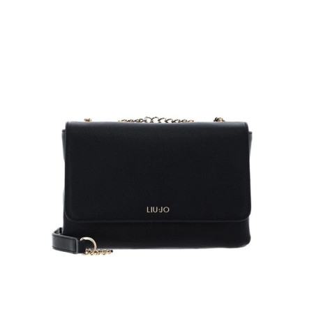 Borsa donna tracolla con zip sopra Caliwen Liu Jo AA5212E005822222-Nero Valigeria-it