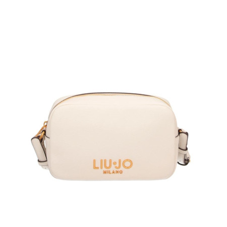 Borsa donna tracolla con zip sopra Evrim Liu Jo AA5137E0033X045-Cream Valigeria-it 