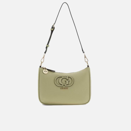 Borsa donna tracolla con zip sopra Guess Isola Sage