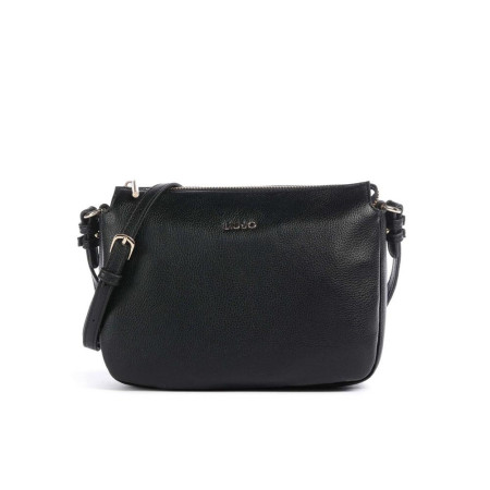 Borsa donna tracolla con zip sopra Liu Jo Caliwen Nero