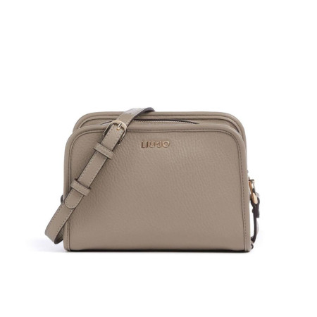 Borsa donna tracolla con zip sopra Liu Jo Manh Desert Taupe