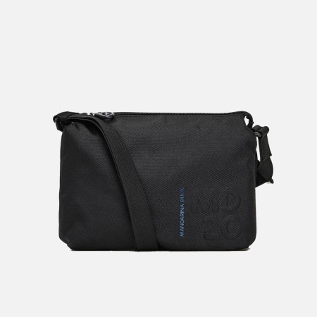Borsa donna tracolla con zip sopra Mandarina Duck MD 20 Black