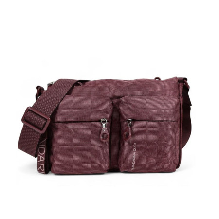 Borsa donna tracolla con zip sopra Mandarina Duck MD 20 Grape