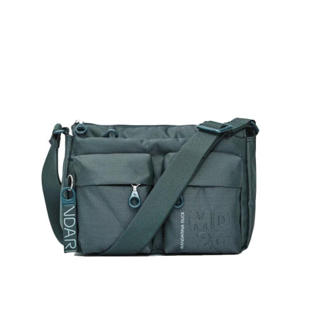 Borsa donna tracolla con zip sopra MD 20 Mandarina Duck Pine Green 