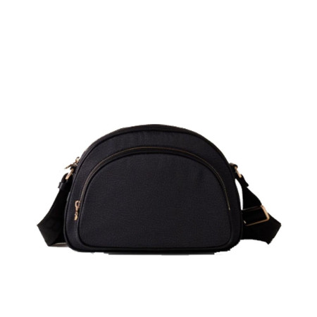 Borsa Donna Tracolla Media Borbonese Dark Black  Valigeria.it