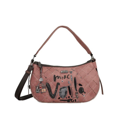 Borsa donna tracolla mezzaluna Anekke Parisien Multicolor