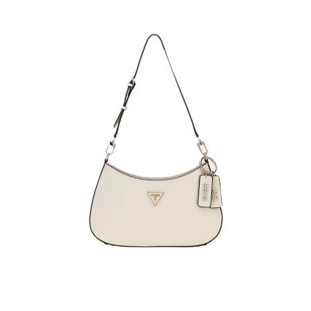 Borsa donna tracolla mezzaluna Noelle Guess HWZG7879180-Beige Valigeria-it