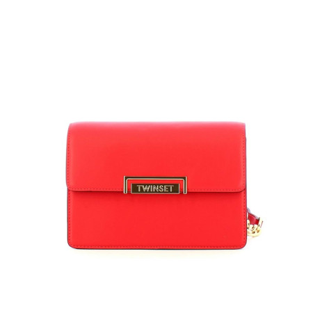 Borsa donna tracolla piccola Harmony Twinset 251TD829312365 Hibiscus Red Valigeria-it