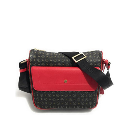 Borsa Donna Tracolla Pollini Heritage Nero Rosso TE8419PP04Q1100B  Valigeria.it