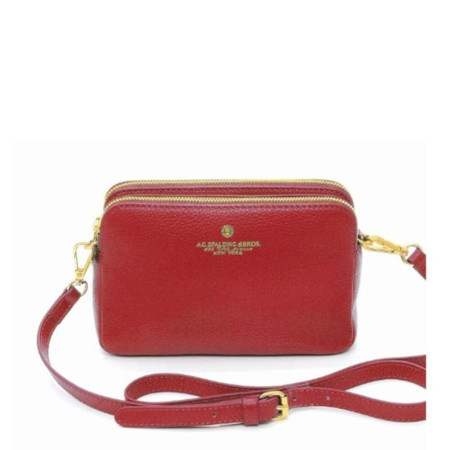 Borsa Donna Tracolla Spalding & Bros Rosso  Valigeria.it