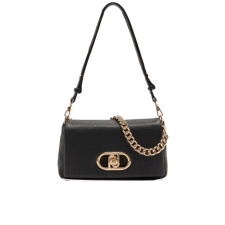Borsa donna tracolla con catenella tracolla normale Liu Jo Lapuffy Nero