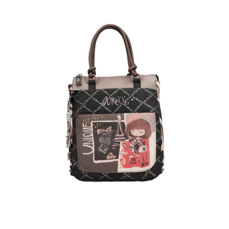 Borsa donna zainetto quadrato con manici Anekke Mademoiselle Multicolor