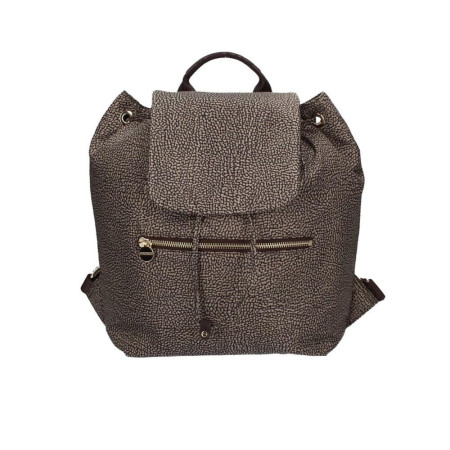 Borsa Donna Zainetto Chiusura con Patta Borbonese FangoTesta Moro  Valigeria.it