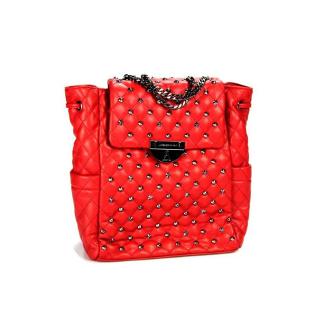 Borsa Donna Zainetto con Borchie PashBag Rosso 10131REBW0B  Valigeria.it