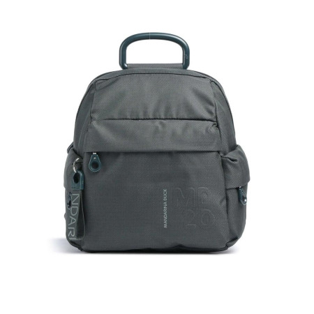 Borsa donna zainetto chiusura zip stondato Mandarina MD 20 Pine Green