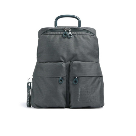 Borsa donna zainetto chiusura zip con due tasche MD 20 Mandarina Duck Pine Green