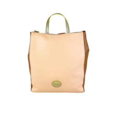 Borsa donna zainetto quadrato M-Brc C196--Albicocca Multi Valigeria-it