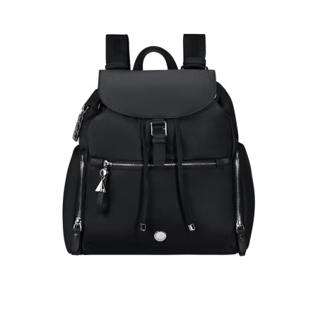 Borsa donna zainetto con patta con tasche laterali Samsonite Karissa Evo Black