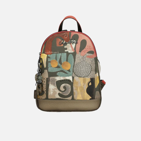 Borsa donna zainetto chiusura zip stondato Anekke Amphora Multicolor
