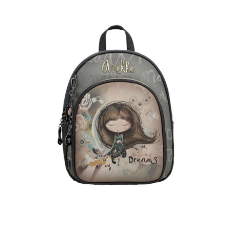 Borsa donna zainetto chiusura zip stondato Anekke Real Multicolor