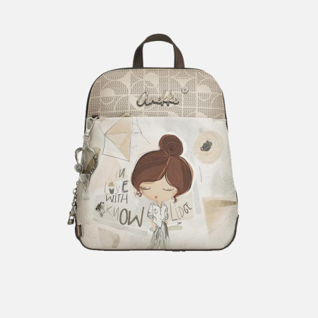 Borsa donna zainetto chiusura zip stondato Anekke Sophia Multicolor