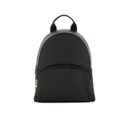 Borsa Donna Zainetto Stondato Borbonese Dark Black  Valigeria.it
