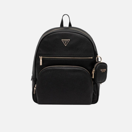 Borsa donna zainetto chiusura zip stondato Guess Power Play II Black