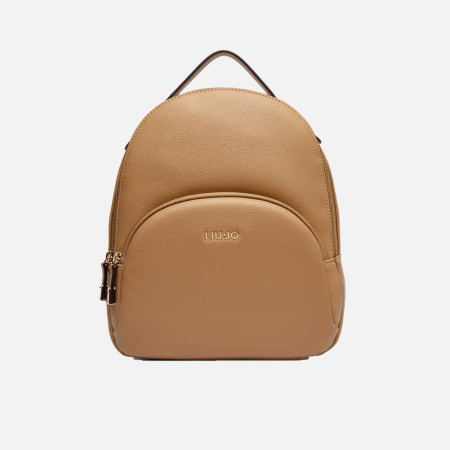 Borsa donna zainetto chiusura zip stondato Liu Jo Manh Cammello