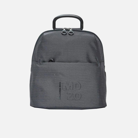 Borsa donna zainetto chiusura zip stondato Mandarina Duck MD 20 Steel