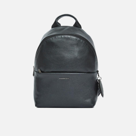 Borsa donna zainetto chiusura zip stondato Mandarina Duck Mellow Leather Black